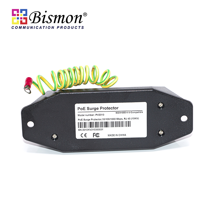 1 Ch (RJ45) 10/100/1000Mbps (Gigabit) 10KV PoE Surge Protector